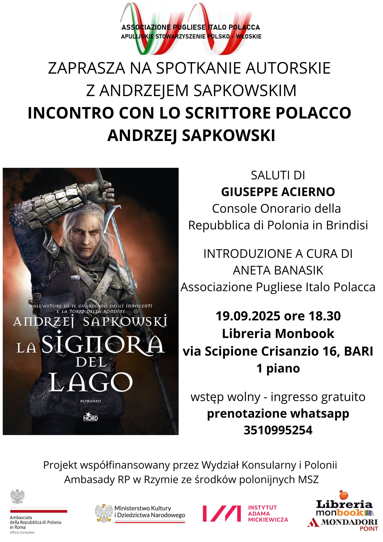 Incontro letterario con Andrzej Sapkowski